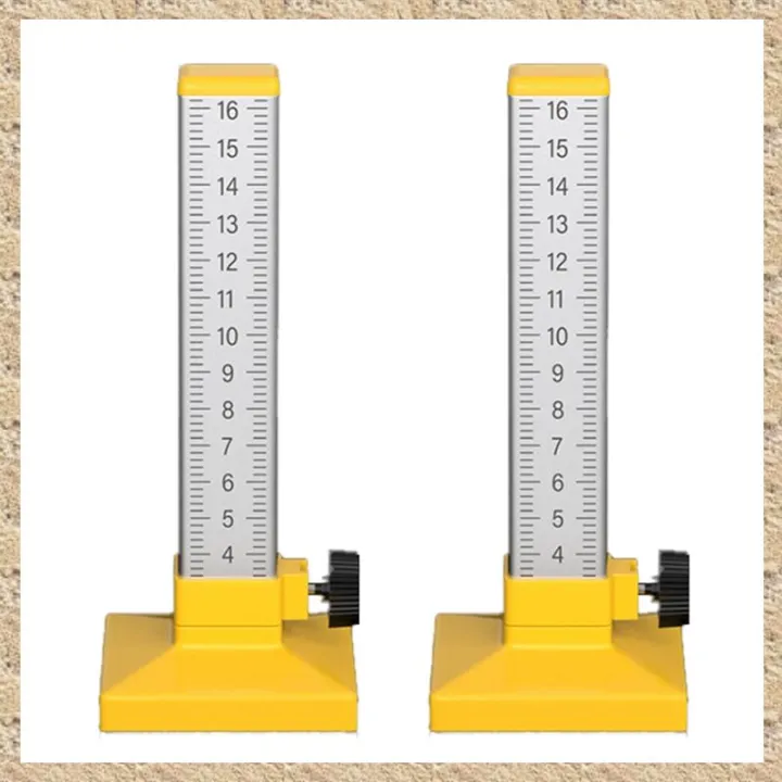 2PC Woodworking Equal Height Ruler Positioning Horizontal Elevation ...