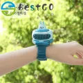 【BestGO】F19E Mini Carry Wrist Fan Summer Kids Watch Fan Portable Air Cooling Fan USB Charging Wrist Cooler Watch for Kids Outdoor. 