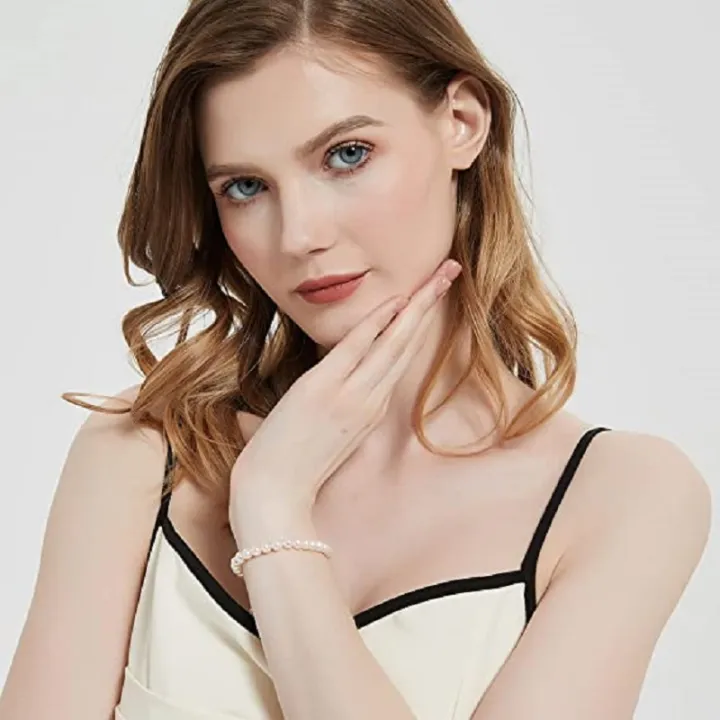 Wholesale%20AA%20White%206-7mm%20Freshwater%20Cultured%206-8mm%20Pearl%20Bracelet%20Charms,925%20Sterling%20Silver%20Pearl%20Bracelets%20for%20Women%20Girls%20-%20Image%205