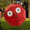 Cute Funny Folding Umbrellas Practical UV Protection Sunshade Portable Beach Umbrella for Kids Outdoor Travel Gift Parasol. 