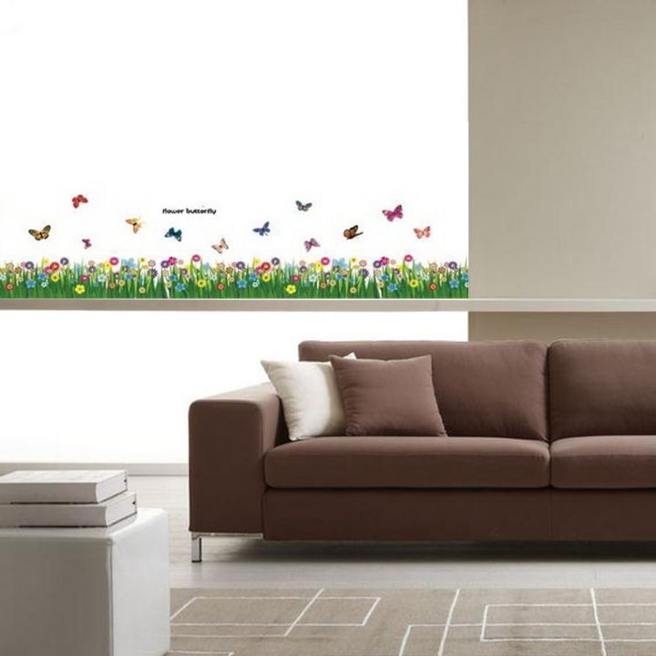 Flower%20Wall%20Stickers%20DIY%20Door%20Decor%20Butterfly%20Art%20Vinyl%20Decal%20Colors%20Kids%20Room%20Life%20-%20Image%203