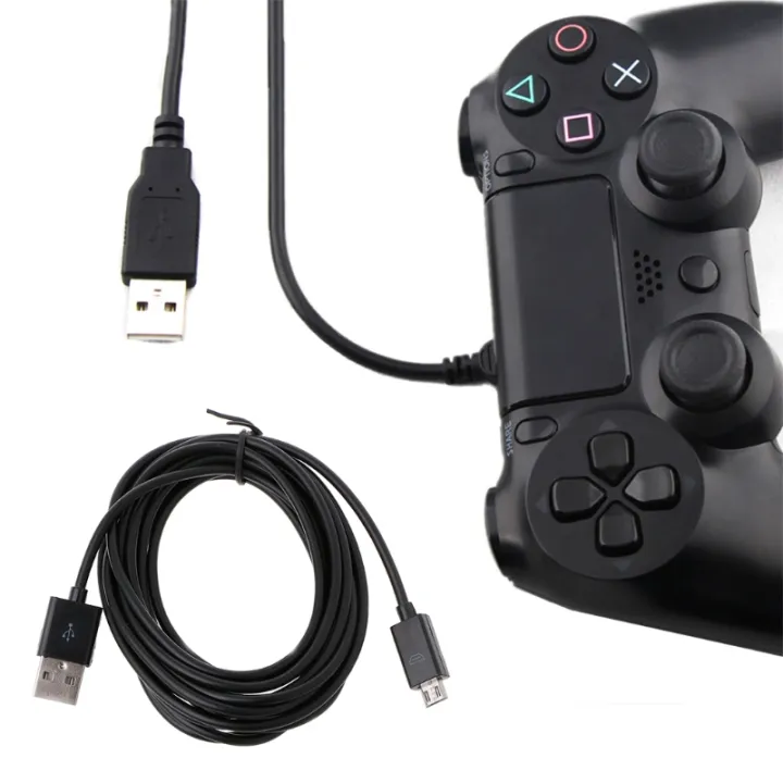 Mirco%20USB%20Cable%20Charging%20Cord%20Line%20for%20PS4%20Wireless%20Controller%20Black%20-%20Image%203