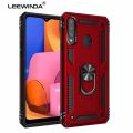 xprmy for Samsung Galaxy Galaxy A20S phone Case Luxury Armor Shockproof TPU PC 2 in 1 360 Degree Rotating Holder Ring Back Cover. 