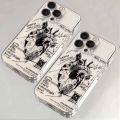 Sketch heart graphic phone case for iPhone 15 14 13 12 11 x XR Xs SE2 SE 8 7 plus pro Max mini TPU back cover. 