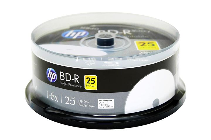 HP Blu-ray BD-R 1-6Xx 25GB Printable blu ray discs 5pcs | Daraz.lk