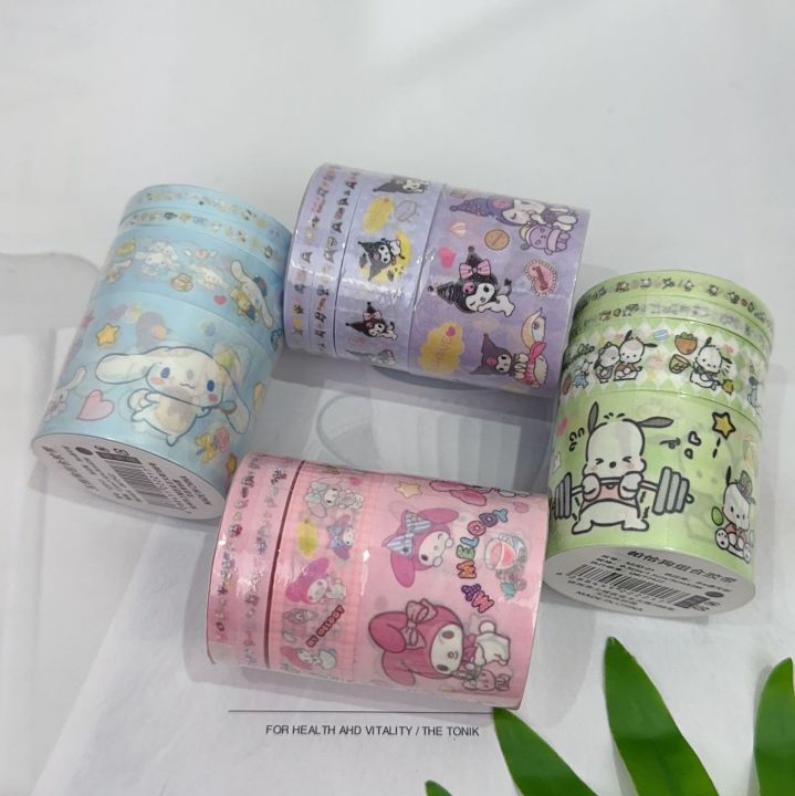 %E3%80%90The%20Quiet%20Page%E3%80%914%20Set%20Sanrio%20Mymelody%20Kuromi%20Cinnamoroll%20Pochacco%20Cute%20Cartoon%20Character%20Decoration%20Adhesive%20Masking%20Washi%20Tape%20Kids%20-%20Image%207