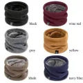 ZEBF-Fashion Soft Knitted Neck Warmer Sports Scarf Women Men Face Cover Winter Skating Running Hiking Scarves Thick Cold-proof Collar. 
