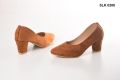 Women’s Black Block Heel Pumps. 