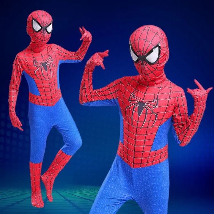 spider%20man%20toys%20Children%20Superhero%20SpiderMan%20SpiderMan%20Costume%20Cosplay%20Costumes%20Unisex%20Halloween%20r%20Kids%20Adult%20Costume%20Spider%20Man%20Jumpsuit%20-%20Image%202