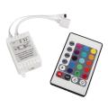 12V 5050 RGB LED Strip Controller box with 24 Key IR Remote Control 5m 2835, Light Control. 