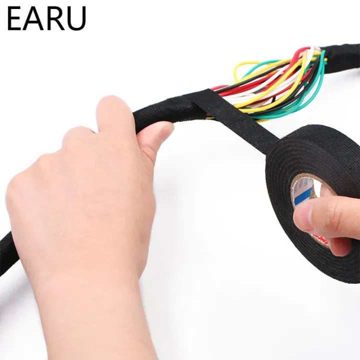 1Pc%20Heat-Resistant%20Adhesive%20Cloth%20Fabric%20Tape%20For%20Car%20Auto%20Cable%20Harness%20Wiring%20Loom%20Protection%20Width%209/15/19/25/32MM%20Length%2015M%20-%20Image%202