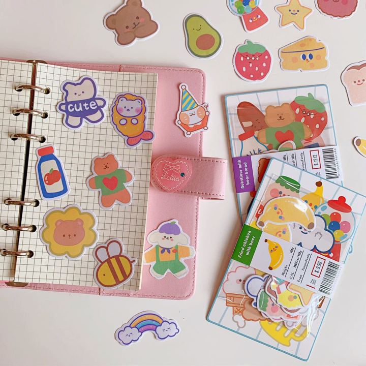 Panda%20Online%20120PCS/Lot%20Cute%20Korean%20Stickers%20Ins%20Waterproof%20Bear%20Cartoon%20Sticker%20Set%20Phone%20Scrapbook%20Decorate%20-%20Image%203