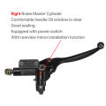 7/8" 22mm Motorcycle Front Master Cylinder Hydraulics Brake Lever Right For 50cc 125cc 150cc 250cc GY6 Dirt Pit Bike Scooter ATV. 