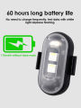 8 Colors LED Strobe Lights Rechargeable Flashing Light LED Lights Car Warning Strobe Light for Motorcycle Accessories. 