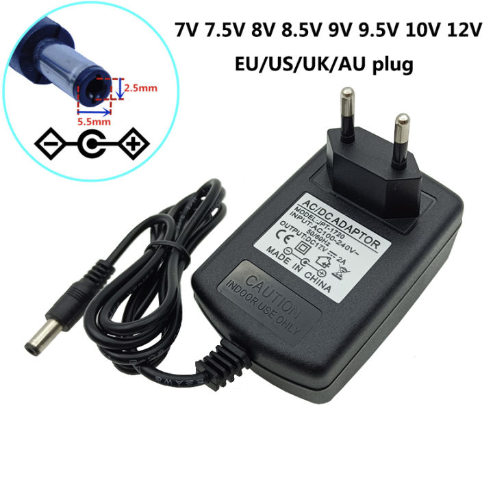 Universal 7.5V 2A Power Adapter 8V 8.5V 9V 9.5V 10V 12V 7V 3A Power ...
