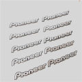 【Hottest Trends】6x 3D metal pioneer Aluminum Car steering wheel emblem sticker audio Speaker car stickers car styling badge logo decoration. 