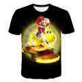 Super Mario Costume Boys' T-Shirt Summer T-Shirt Mario Brothers Fantasy Super Mario Boys' Cosplay T Shirt Fashion Sports Top. 