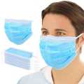 50/100/500/1000 pcs 3 ply blue earloop Disposable Face Mask Melt blown Filter Anti COVID-19 Made in Sri Lanka 3 layer Protection Export quality. 