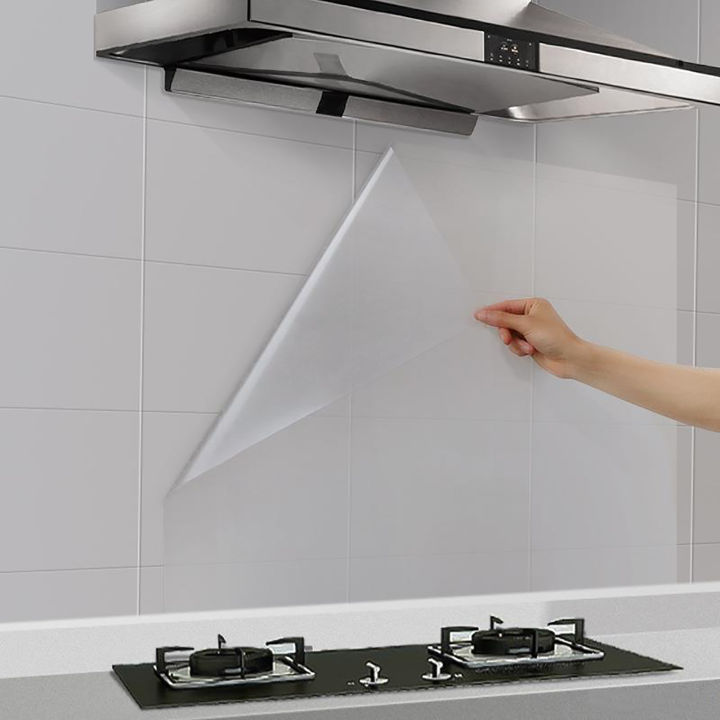 Transparent Kitchen Oil Proof Wall Sticker Heat-resistant Self Adhesive ...