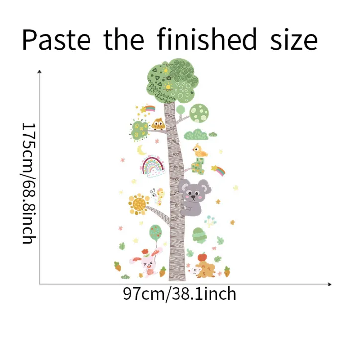 Cartoon%20Animal%20Trees%20Height%20Measure%20Wall%20Stickers%20for%20Kids%20Rooms%20Baby%20Room%20Decoration%20Meter%20Child%20Growth%20Chart%20Wallpaper%20Nursery%20Children's%20Room%20Bedroom%20Porch%20Kindergarten%20Classroom%20Decoration%20Wall%20Sticker%20Mural%20Wall%20Decal%20-%20Image%203