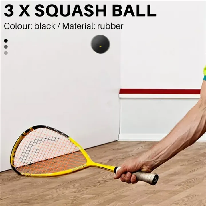 3Pcs%20Squash%20Ball%20One-Yellow-Dot%20Low%20Speed%20Player%20Competition%20Squash%20-%20Image%204