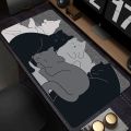 Cute Mouse Pad Art Kawaii Cat Computer XXL Keyboard Mats Large Gaming Mousepad Desk Mat PC Gamer Office Home Table Mause Pad. 