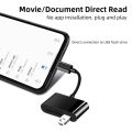 Rojey Micro USB Card Reader OTG Adapter U Disk SD/TF Card Reader for Macbook Smartphone Data Transfer Cable Reader(Black Color). 