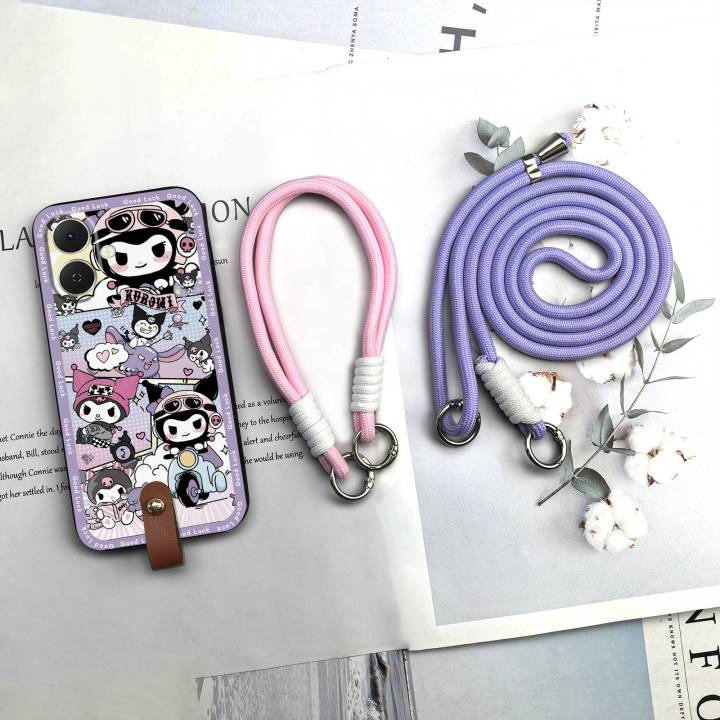 Back%20Cover%20Cute%20Phone%20Case%20For%20Tecno%20Spark%20GO2/Tecno%20POP10%204G%20Soft%20case%20Crossbody%20Cartoon%20Graffiti%20Full%20wrap%20Lanyard%20TPU%20-%20Image%203