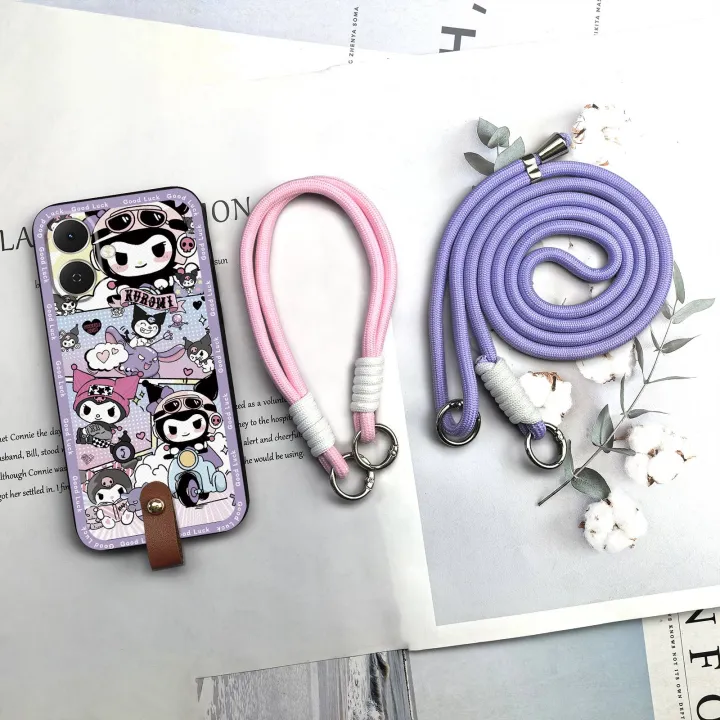 Back%20Cover%20Cute%20Phone%20Case%20For%20Tecno%20Spark%20GO2/Tecno%20POP10%204G%20Soft%20case%20Crossbody%20Cartoon%20Graffiti%20Full%20wrap%20Lanyard%20TPU%20-%20Image%203