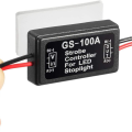4Piece GS-100A Brake Light Flasher Module DC 12-24V 2A High Brake Controller Tail Lamp Safety Prompt Controller. 