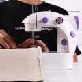 Mini Sewing Machine Compact and Portable 4 in 1 Mini Sewing Machine with Adapter and Foot Pedal. 