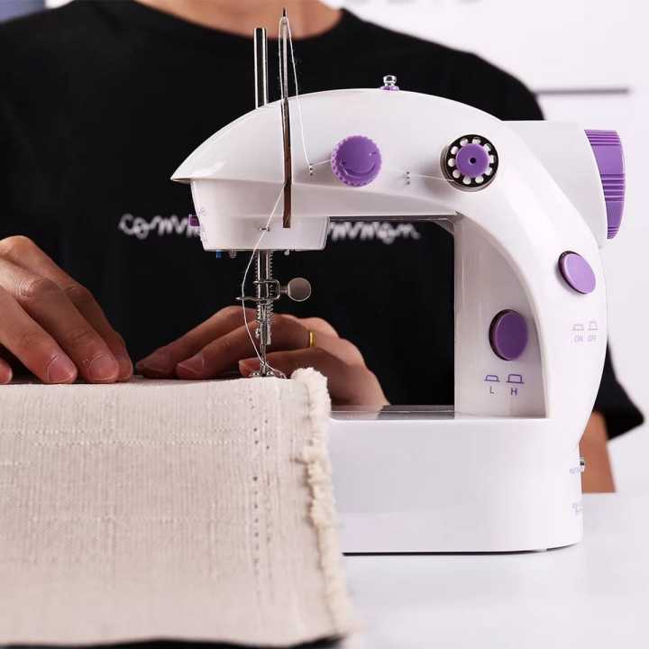 Mini Sewing Machine Compact and Portable 4 in 1 Mini Sewing Machine with Adapter and Foot Pedal