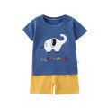 Yfashion Kids Summer T Shirt Set Short Sleeve T-shirt Shorts Two-piece Set Summer Casual Outfits For Boys Girls. 