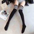 Thigh High Socks Leg Warmers Black White Y2k Black Over Knee Thigh High Socks Over Knee Winter Long Socks for Stockings Ladies Girls Women. 