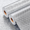 Self-Adhesive Oil-Proof Kitchen Wall Sticker Fire Resistant High Temperature Film Stove Top Cabinet Tinfoil Waterproof Wallpaper. 
