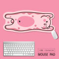 Cute Cartoon Mouse Mat Oversized Shaped Water-Absorbing Quick-Drying Girl Good-looking Notebook Keyboard Table Mat. 
