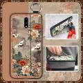 Soft case Kickstand Phone Case For Nokia 2.3 Phone Holder ring Lanyard Chinese style Silicone Wrist Strap old lady. 