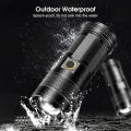 Auoyo Outdoor Flashlight LED Torch Light Telescopic Focus Flashlight Portable Rechargeable Flashlight Zoom Outdoor 5 Light Modes Waterproof Flashlight. 