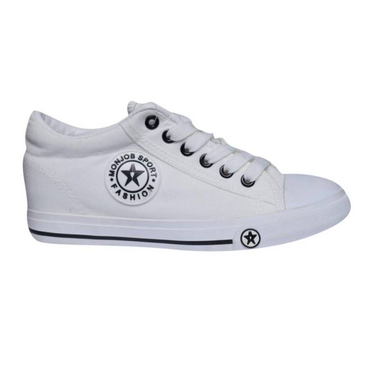 Monjob Girls Casual Shoes - White