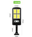 Solar induction wall lamp solar light led with solar panel and Remote Control. 