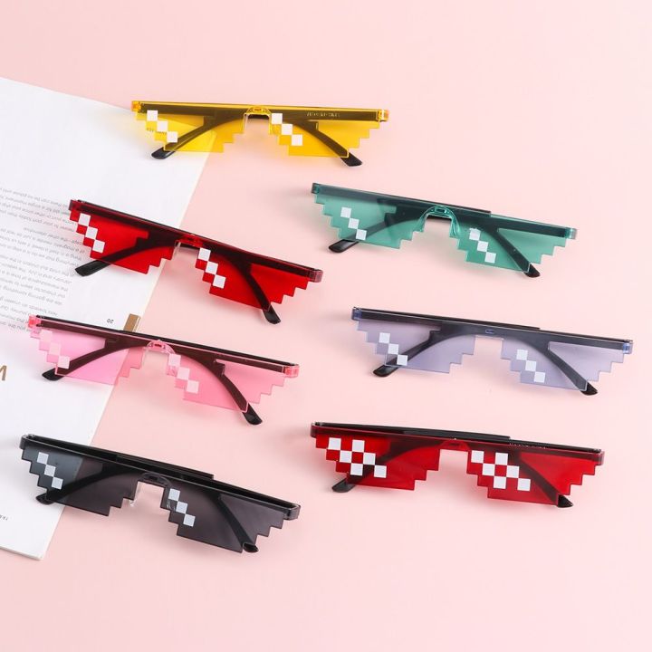 Mosaic%20Sunglasses%208%20Bit%20Pixelated%20Ladies%20Sunglasses%20Retro%20Gamer%20Robot%20Eyeglasses%20For%20Men%20Women%20Thug%20Life%20Shades%20Kid%20Toys%20-%20Image%203