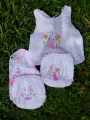 Newborn Baby Frocks and panty 6Pcs(3 frocks and 3 panties) 100% Cotton [Hospital Pack Item]. 