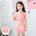 Children's Swimsuit Girl Cute Baby Hot Spring Princess Swimsuit Toddler Children Teens Infant Split Swimsuit Female. 