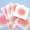 50 Sheets/Book Artistic Fancy Gradient Color Memo Pads Cute Kawaii Pink Sticky Notes Post Hand Account Notepads Aesthetic Stationery Gift. 