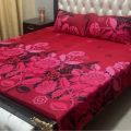 queen size Bed sheet with pillowcase 2 (75×88 inches bedsheets). 