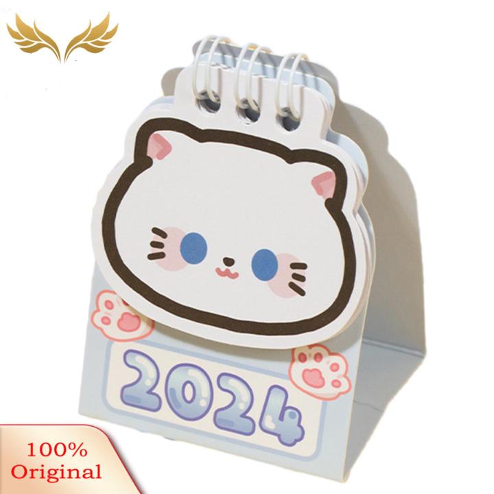 SuperRide%20Durable%20Desk%20Calendar%20Compact%20Cartoon%20Desk%20Calendar%20Cute%20Kawaii%20Design%20for%20Daily%20Organization%20Portable%20Space-saving%20Planner%20-%20Image%203