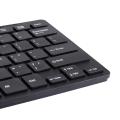 Ultra Thin Quiet Small Wired Keyboard Mini Multicolormedia USB Keyboard. 