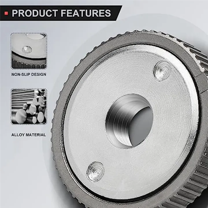 2PCS%20Angle%20Grinder%20Pressure%20Plate%20M14%20Quick%20Release%20Angle%20Grinder%20Kit%20Set%20Clamping%20Flange%20Nut-Silver%20-%20Image%205