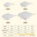 Modern LED Ceiling Lamp 40/50/60W AC85-265V Square LED Panel Ceiling Light for Bedroom Living Room Kitchen Indoor Lighting Fixture. 