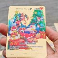 pokemon cards golden 2023 Pokemon Card Charizard Ash Ketchum Energy Gold Metal Card Gengar Arceus Rare Game Collection Battle Trainer Card Kid GiftParty Games Crafts. 